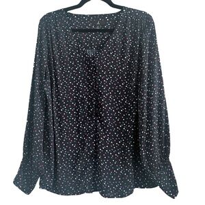 🌼 Jason Wu Relaxed Blue Long Flutter Sleeve Blouse